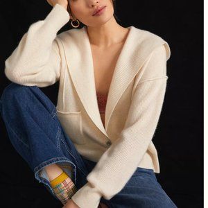Brand New with Tags - Anthropologie Pilcro 100% Cashmere Hoodie Cardigan